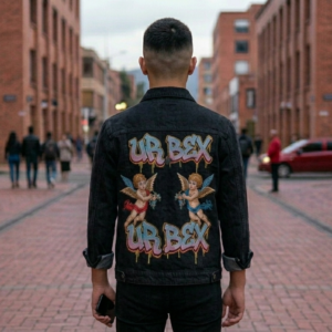 Chaqueta Denim 'Twin Cherubs'