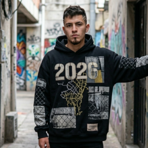 Hoodie Negro 'Street 2026'
